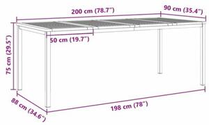 Zestaw Mebli Ogrodowych Komplet Jadalniany 9-Częściowy Brązowy Drewno Na Taras Balkon Ogród