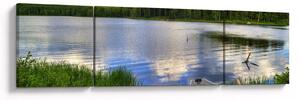 Obraz - Malownicza wioska (170x50 cm)