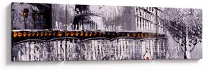 Obraz - Obraz olejny przedstawiający miasto II. (170x50 cm)