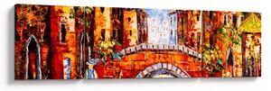 Obraz - Obraz olejny przedstawiający miasto III. (170x50 cm)