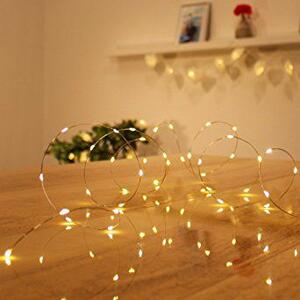 Świąteczny świetlny łańcuch - 10 MINI LED, ciepła biel