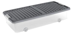 Plastikowy pojemnik pod łóżko z pokrywką 74x37x16,5 cm W box underbed L – KIS