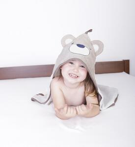 Ręcznik dla niemowlaka z kapucą Jimmy Niedźwiedź, 80 x 80 cm