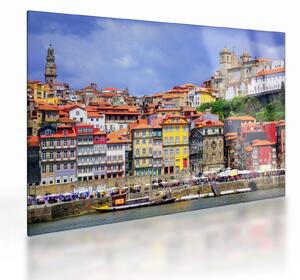 Obraz na szkle - Ribeira, Portugalia (70x50 cm)