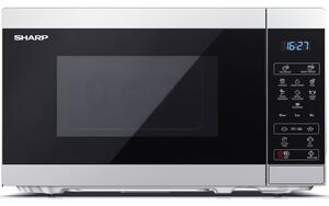 Kuchenka mikrofalowa SHARP YC-MS02E-S 800W średnica 25.5 cm pojemność 20L Time Defrost Weight Defrost Srebrny