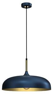 Milagro Żyrandol na lince LINCOLN 1xE27/60W/230V d. 45 cm niebieski MI1798