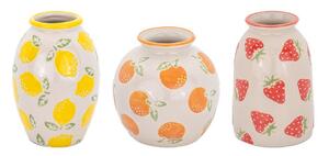 Kamionkowe wazony zestaw 3 szt. (wysokość 9,5 cm) Fruit – Sass & Belle