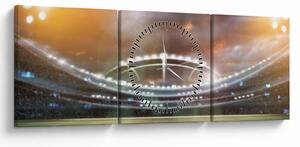 Obraz - Stadion (z zegarem) (90x30 cm)