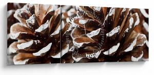 Obraz - Pączki (z zegarem) (90x30 cm)