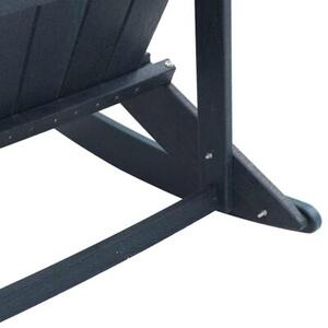 Fotel bujany adirondack granatowy 92 x 73,5 x 92 cm hdpe