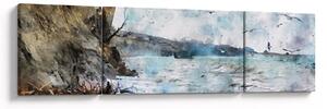 Obraz - Rafa, akwarela (170x50 cm)