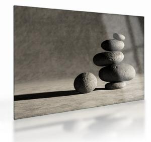 Obraz na szkle - Szare kamienie (70x50 cm)