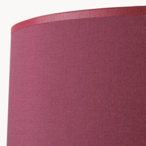 Lampa stojąca podłogowa z abażurem burgundowym trójnóg drewniany 1xE27 15W SKUMRA Pure Lume