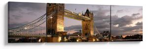 Obraz - Tower Bridge nocą (170x50 cm)