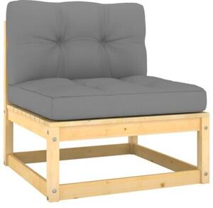 Zestaw Mebli Ogrodowych Komplet Wypoczynkowy Z Poduszkami 6-Częściowy Drewno Na Taras Balkon Ogród