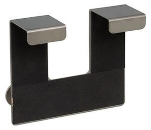 Metalowy wieszak na drzwi w kolorze matowego srebra 13 cm – Casa Selección