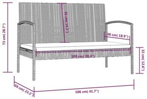 Zestaw Mebli Ogrodowych Komplet Wypoczynkowy Z Poduszkami 16-Częściowy Brązowy Rattan Na Taras Balkon Ogród