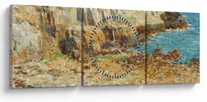 Obraz - Childe Hassam, A North East Headland, reprodukcje (z zegarem) (90x30 cm)