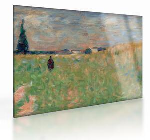 Obraz na szkle - Georges Seurat, A Summer Landscape, reprodukcje (70x50 cm)