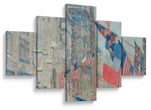 Obraz - Childe Hassam, Allies day, reprodukcje (125x70 cm)