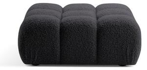 Antracytowy podnóżek modułowy z materiału bouclé Bellis – Micadoni Home