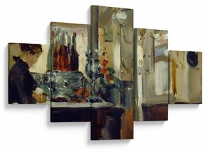 Obraz - Style of Edouard Manet, Bon Bock Cafe, reprodukcje (125x70 cm)