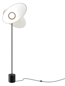 Lampa stojąca podłogowa dekoracyjna czarno-biała regulowane abażury LED 12W EVOLUTION Maytoni