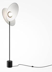 Lampa stojąca podłogowa dekoracyjna czarno-biała regulowane abażury LED 12W EVOLUTION Maytoni