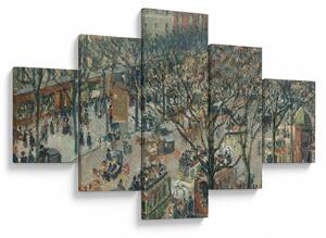 Obraz - Camille Pissarro, Boulevard des Italiens, Morning, Sunlight, reprodukcje (125x70 cm)