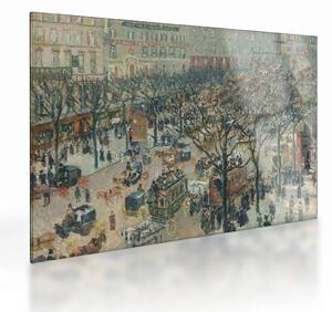 Obraz na szkle - Camille Pissarro, Boulevard des Italiens, Morning, Sunlight, reprodukcje (70x50 cm)
