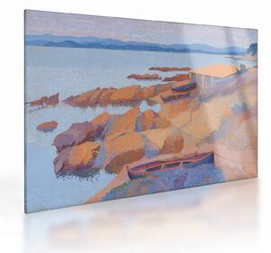 Obraz na szkle - Henri Edmond Cross, Calanque des Antibois, reprodukcje (70x50 cm)