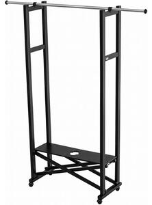 Stojak na ubrania ARREDAMENTI Elios 37 x 78 cm Czarny