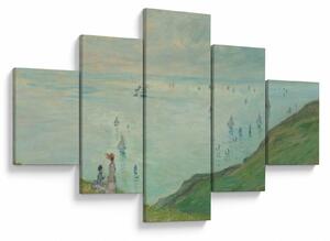 Obraz - Henri Fantin-Latour, Cliffs at Pourville, reprodukcje (125x70 cm)