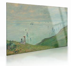 Obraz na szkle - Henri Fantin-Latour, Cliffs at Pourville, reprodukcje (70x50 cm)