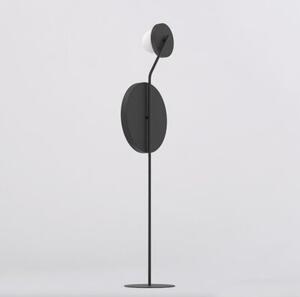 Lampa stojąca podłogowa nowoczesna czarna okrągłe talerze 2xG9 8W KISS Emibig