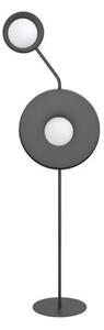Lampa stojąca podłogowa nowoczesna czarna okrągłe talerze 2xG9 8W KISS Emibig