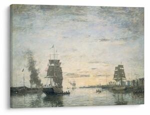 Obraz - Eugène Boudin, Entrance to the Harbor, Le Havre, reprodukcje (70x50 cm)