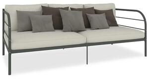 Szare metalowe łóżko pojedyncze 90x200 cm P0-L47