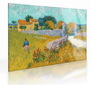 Obraz na szkle - Vincent van Gogh, Farmhouse in Provence, reprodukcje (70x50 cm)