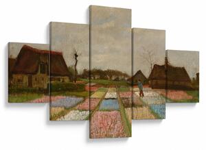 Obraz - Vincent van Gogh, Flower Beds in Holland, reprodukcje (125x70 cm)