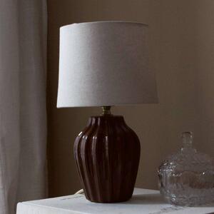 PR Home Lampa stołowa Lyon, brązowy / rdzawy, przedpokój, ceramika, skandynawski