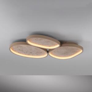 JUST LIGHT. GmbH Lampa sufitowa Moonbraker, możliwość ściemniania, brązowy / rdzawy, salon / jadalnia, aluminium, nowoczesny