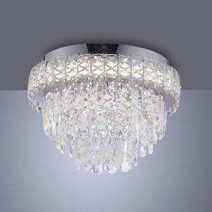 JUST LIGHT. GmbH Lampa sufitowa Kulunka, chromowy / srebrny, salon / jadalnia, stal szlachetna