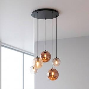 JUST LIGHT. GmbH Lampa wisząca Shiny, możliwość ściemniania, multikolor, salon / jadalnia, szkło