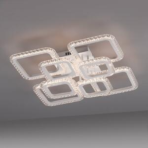 JUST LIGHT. GmbH Lampa sufitowa Crystallo, biały / opal, salon / jadalnia, metal, nowoczesny