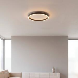 JUST LIGHT. GmbH Lampa sufitowa Madlen, możliwość ściemniania, czarny, salon / jadalnia, metal, nowoczesny