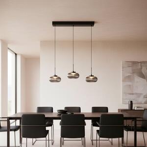 JUST LIGHT. GmbH Lampa wisząca Noctis, możliwość ściemniania, aluminiowy / szary / cynkowy, salon / jadalnia, szkło, nowoczesny