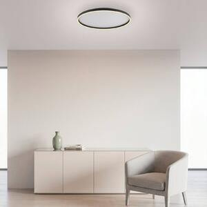 JUST LIGHT. GmbH Lampa sufitowa Madlen, możliwość ściemniania, czarny, salon / jadalnia, metal, nowoczesny