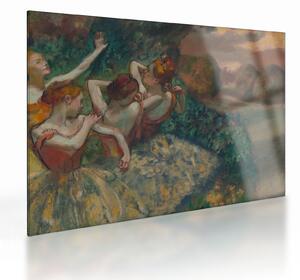 Obraz na szkle - Edgar Degas, Four Dancers, reprodukcje (70x50 cm)