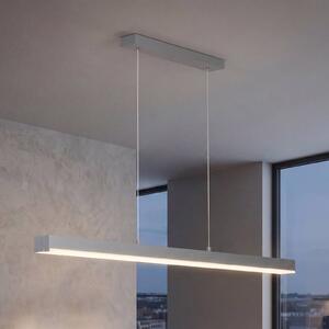 FISCHER & HONSEL Lampa wisząca Vayana, możliwość ściemniania, aluminiowy / szary / cynkowy, salon / jadalnia, metal, nowoczesny